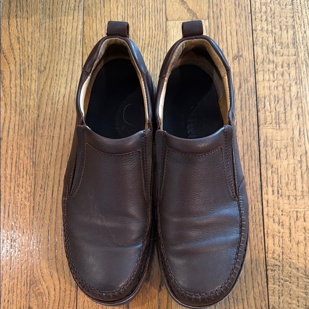 Sam Hubbard Brown Full-Grain Leather Loafers — Men’s Size 10